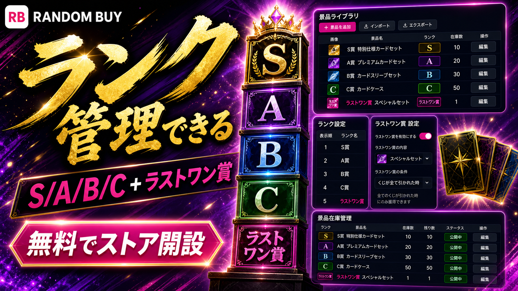 ランク管理バナー